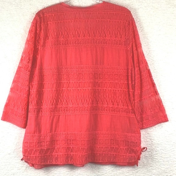 Lulu B Women’s XL Crochet and Lace Blouse - Picture 7 of 10